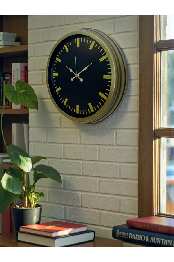 Zentime 40 Cm Eskitme Vintage Duvar Saati