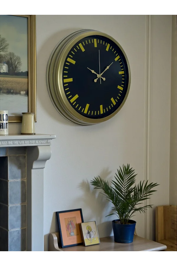 Zentime 40 Cm Eskitme Vintage Duvar Saati