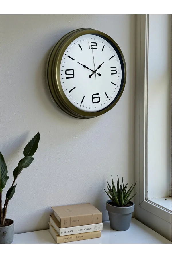 Zentime 40 Cm Eskitme Vintage Duvar Saati