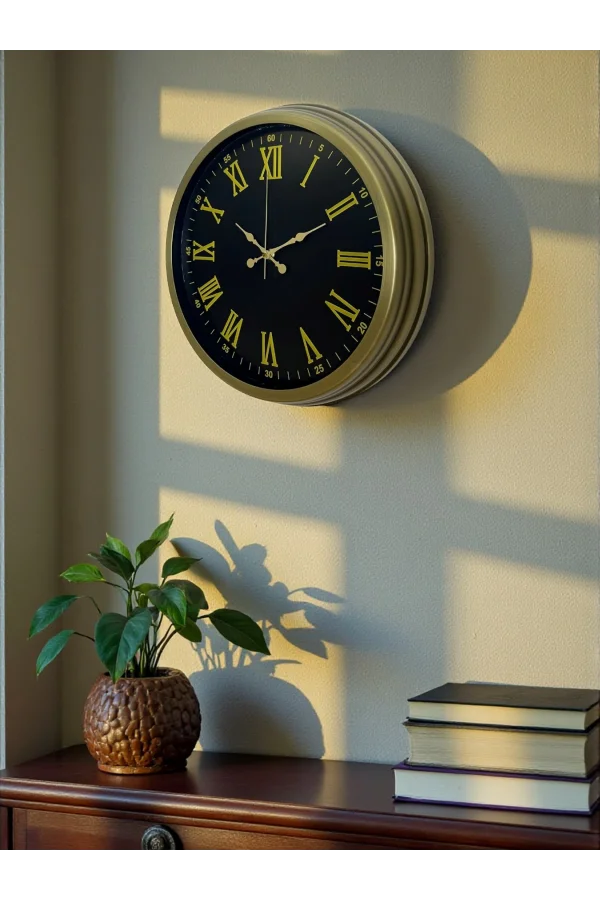 Zentime 40 Cm Eskitme Vintage Duvar Saati