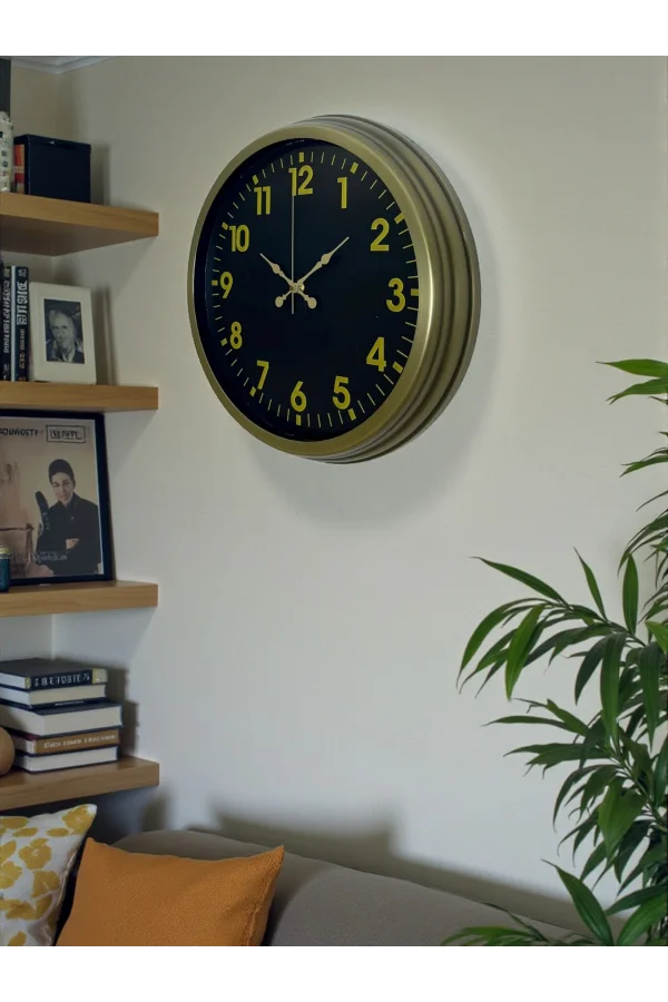 Zentime 40 Cm Eskitme Vintage Duvar Saati