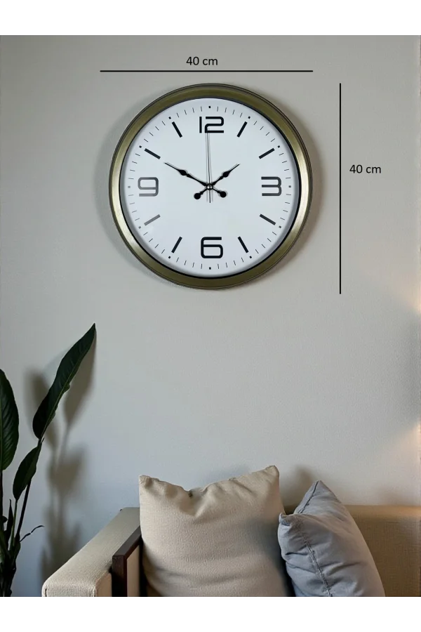 Zentime 40 Cm Eskitme Vintage Duvar Saati