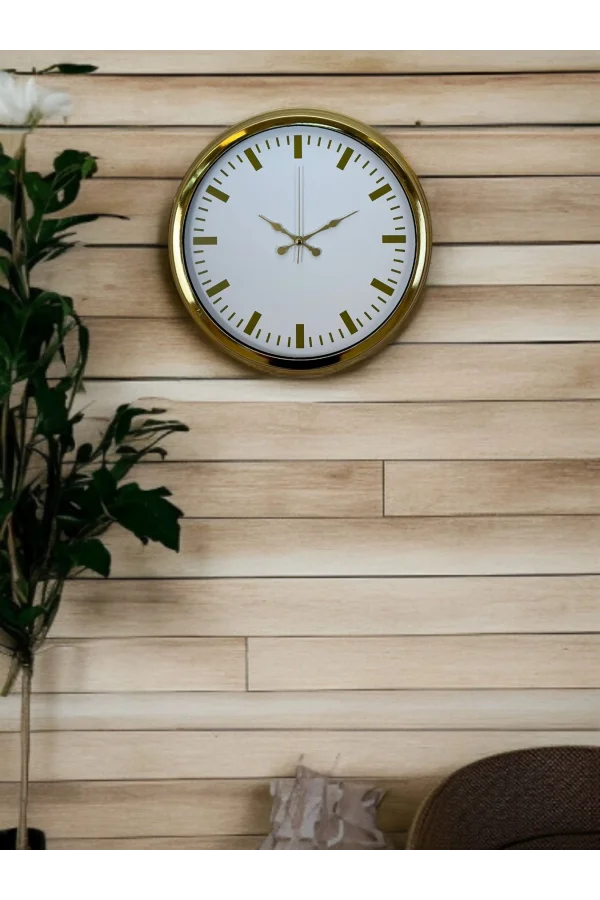 Zentime 40 Cm Gold Lüks Duvar Saati