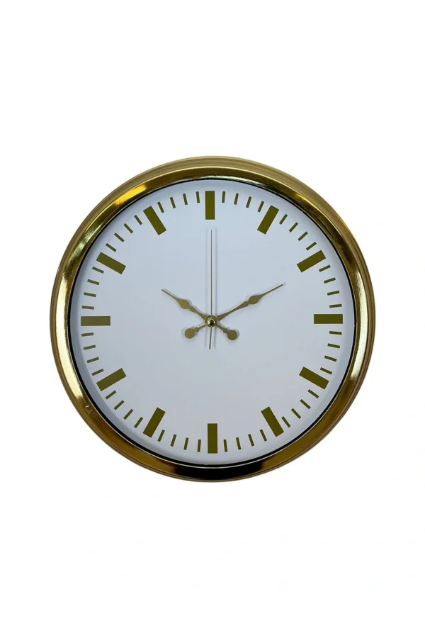 Zentime 40 Cm Gold Lüks Duvar Saati