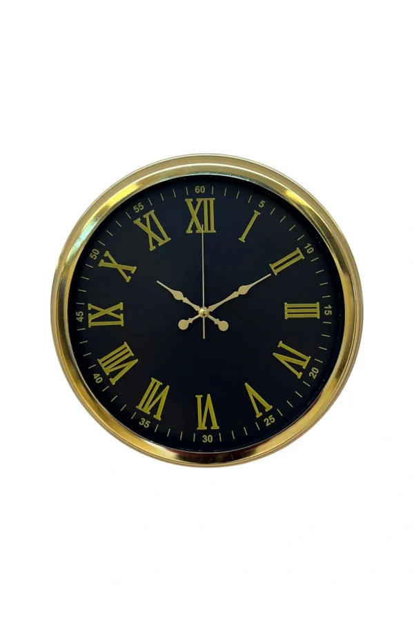 Zentime 40 Cm Gold Lüks Duvar Saati
