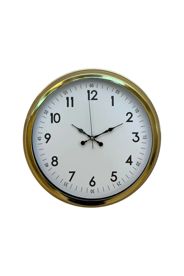 Zentime 40 Cm Gold Lüks Duvar Saati