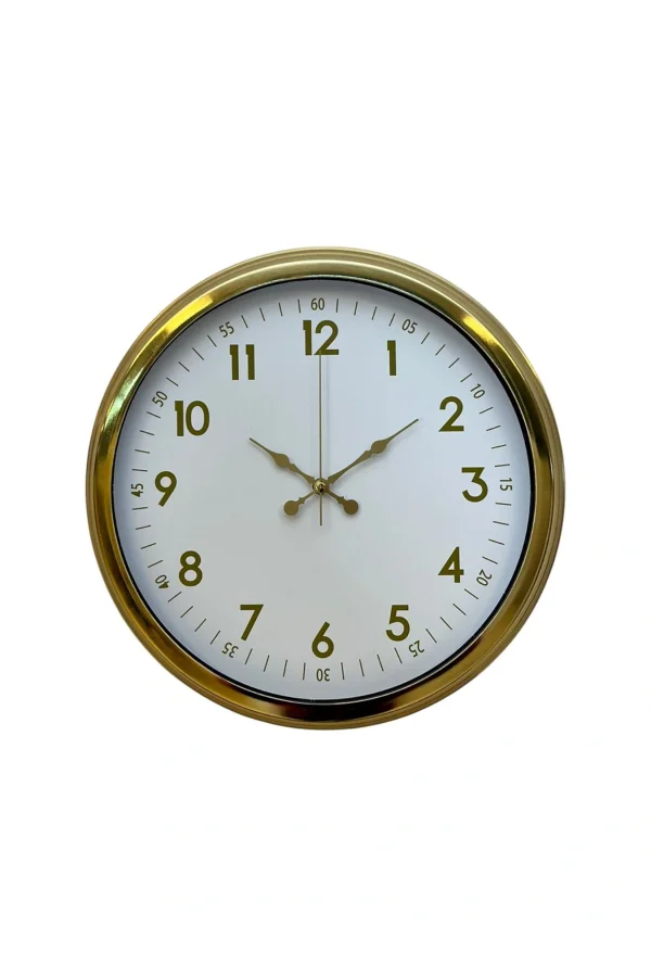 Zentime 40 Cm Gold Lüks Duvar Saati