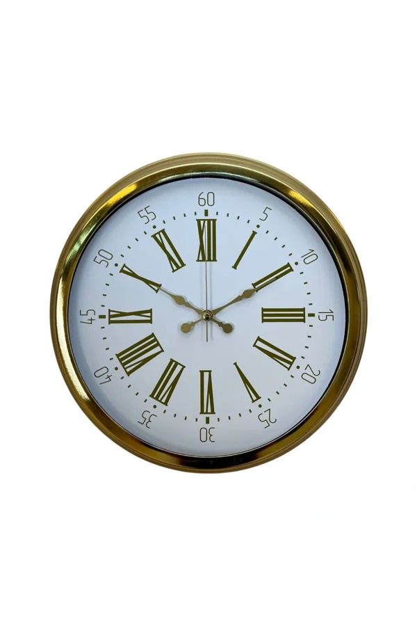 Zentime 40 Cm Gold Lüks Duvar Saati