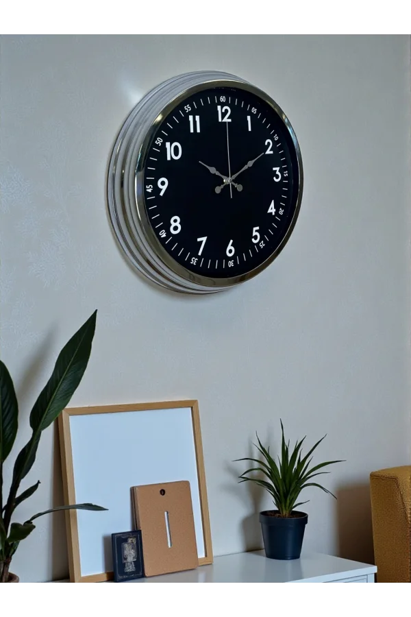 Zentime 40 Cm Gold Şık Duvar Saati