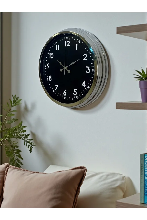 Zentime 40 Cm Gold Şık Duvar Saati