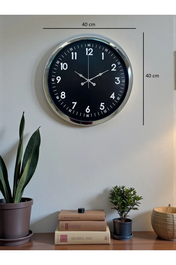 Zentime 40 Cm Gold Şık Duvar Saati