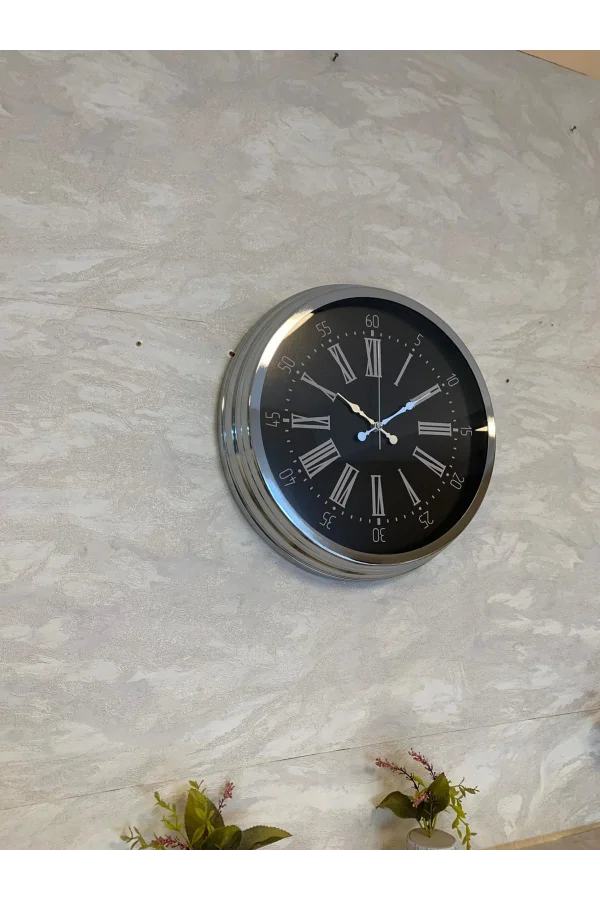 Zentime 40 Cm Krom Elegance Duvar Saati