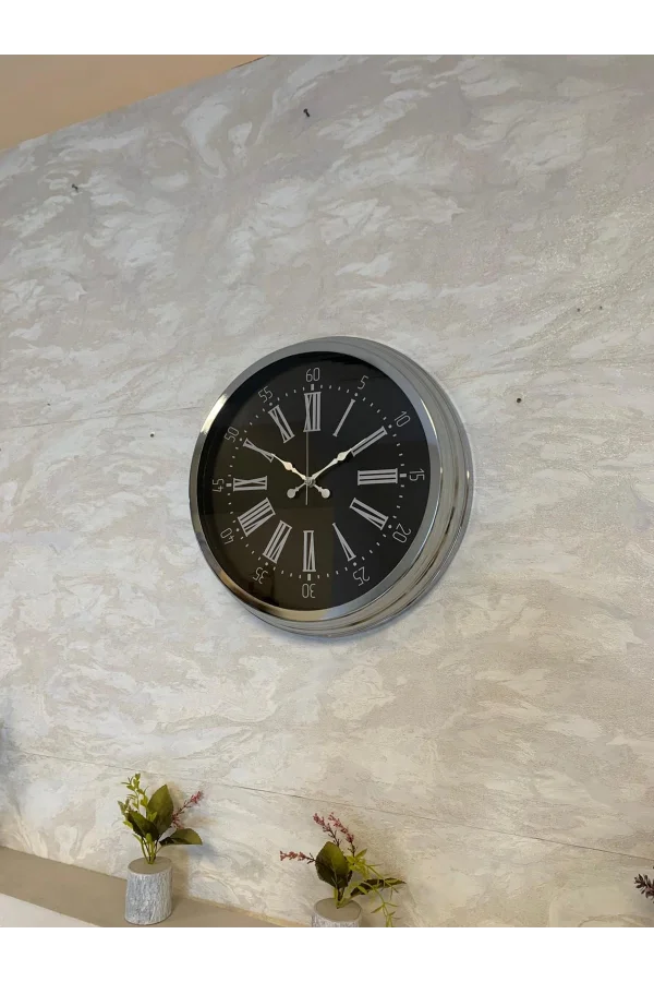Zentime 40 Cm Krom Elegance Duvar Saati