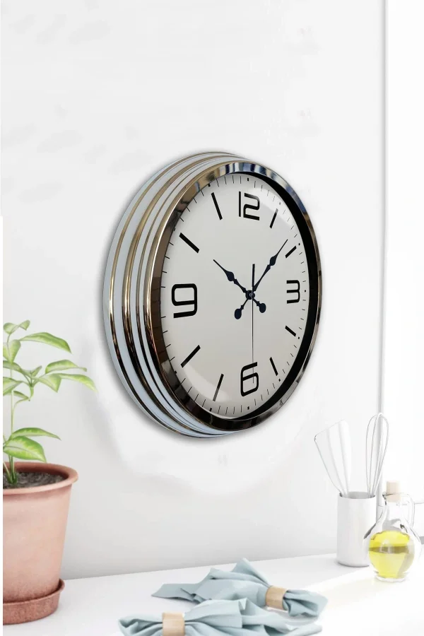 Zentime 40 Cm Krom Elegance Duvar Saati