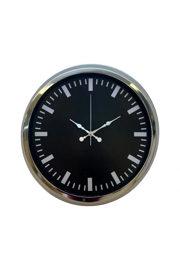 Zentime 40 Cm Krom Şık Duvar Saati