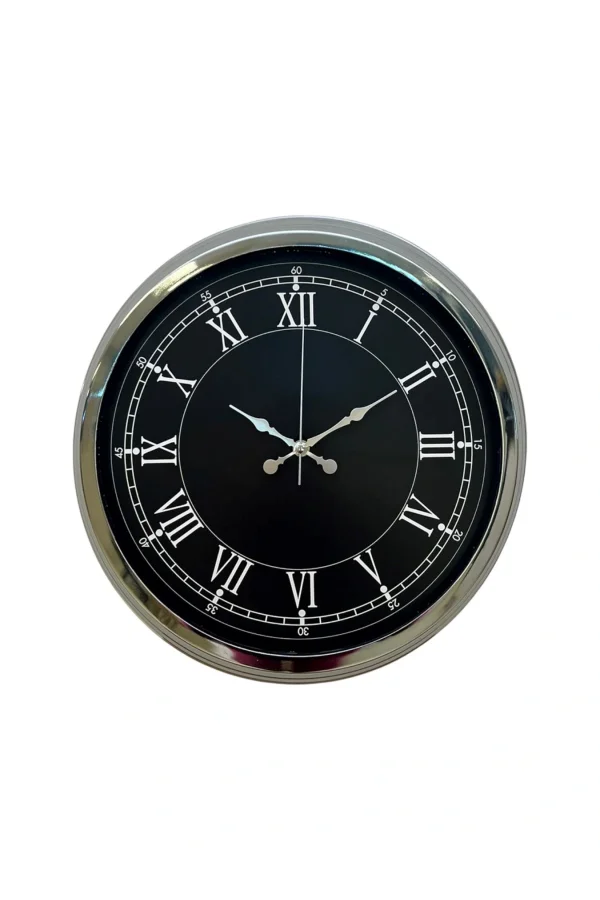 Zentime 40 Cm Krom Şık Duvar Saati