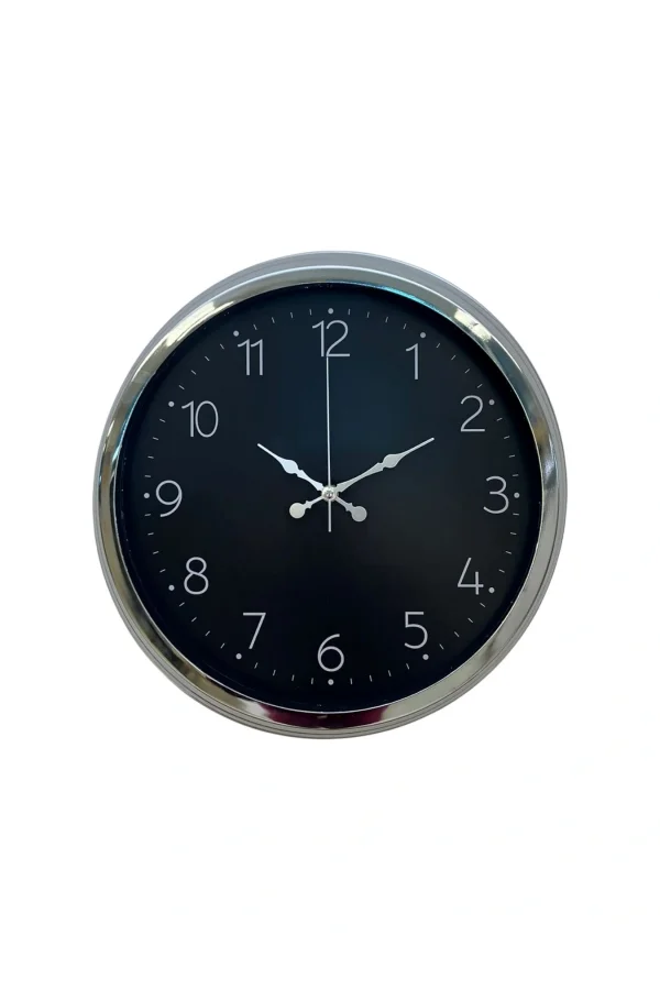 Zentime 40 Cm Krom Şık Duvar Saati