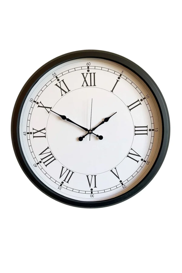Zentime 52 Cm Siyah Modern Duvar Saati