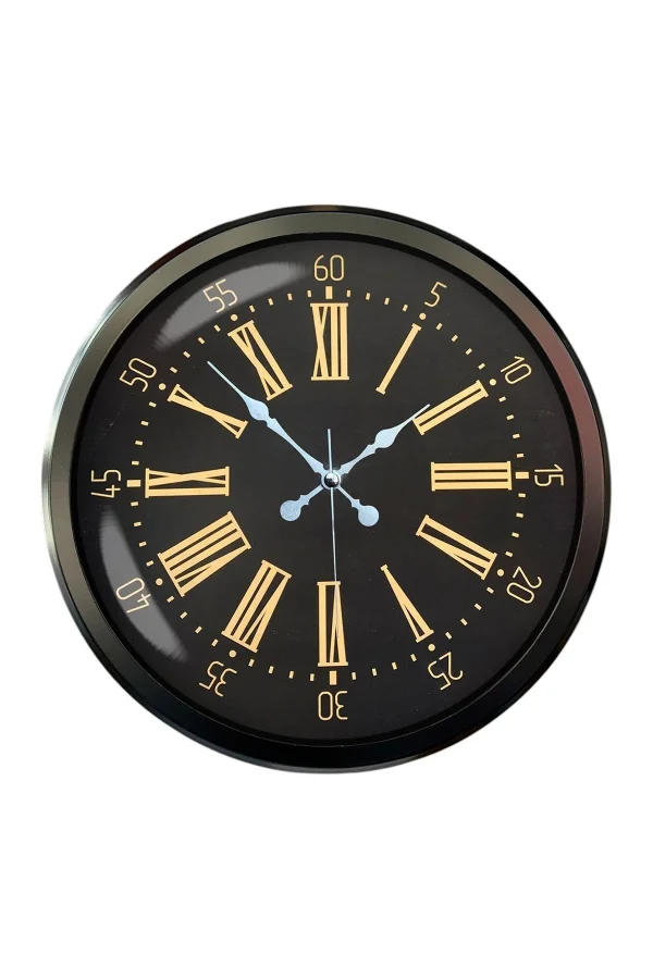 Zentime 52 Cm Siyah Modern Duvar Saati