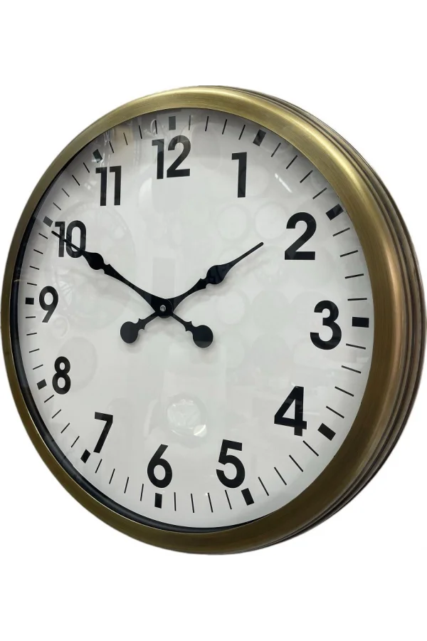 Zentime 60 Cm Eskitme Vintage Duvar Saati