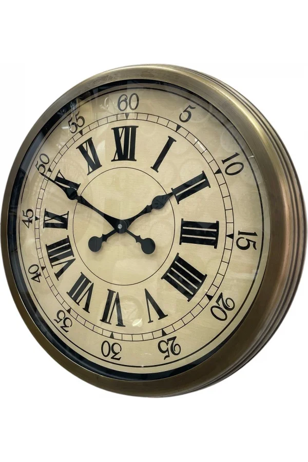 Zentime 60 Cm Eskitme Vintage Duvar Saati