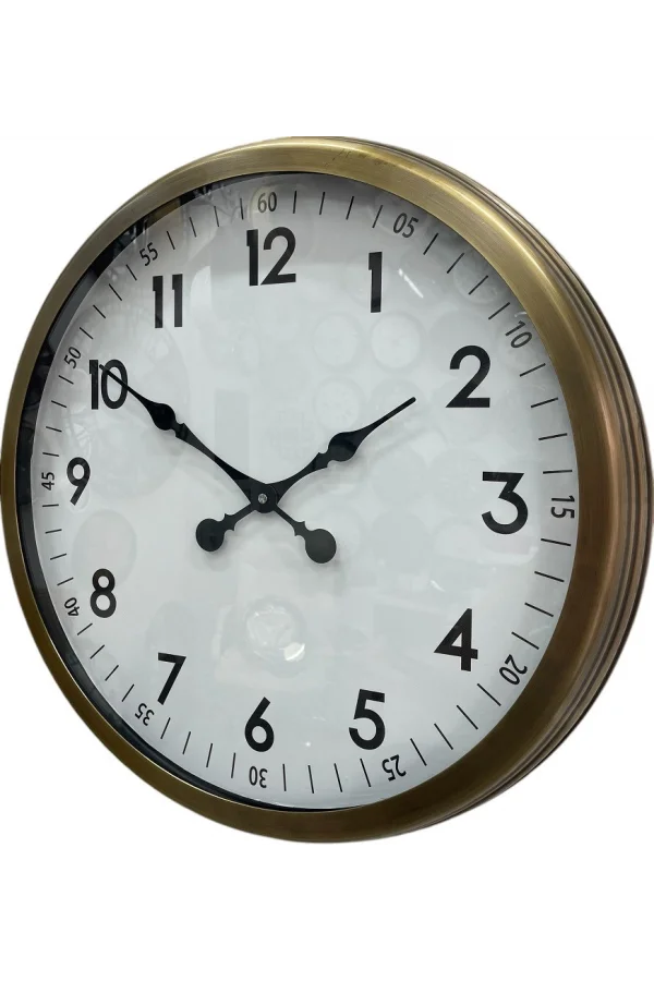 Zentime 60 Cm Eskitme Vintage Duvar Saati