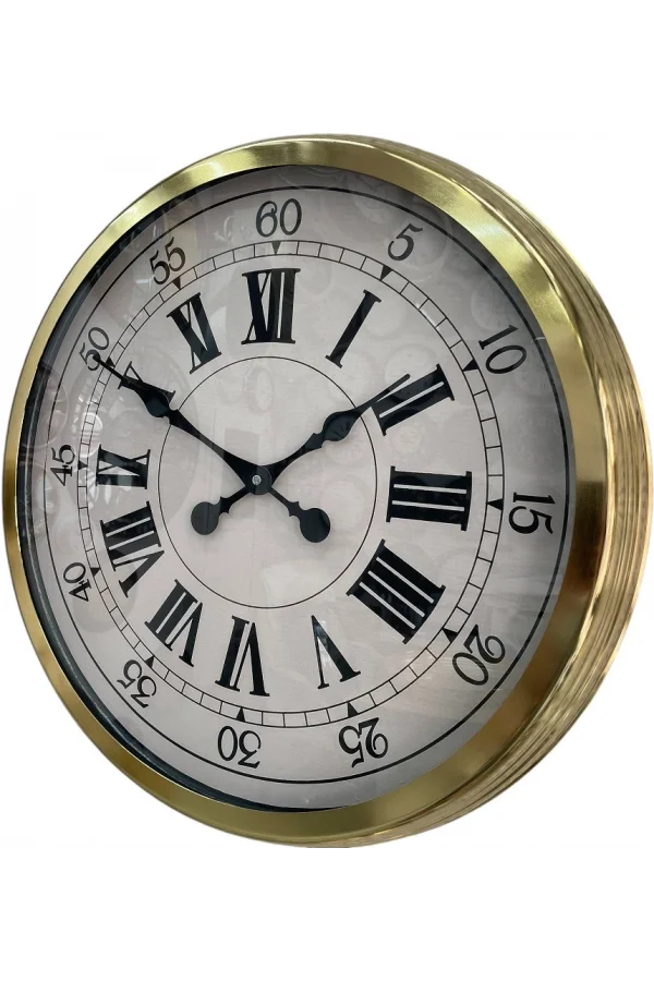 Zentime 60 Cm Gold Lüks Duvar Saati