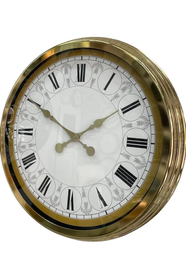 Zentime 60 Cm Gold Lüks Duvar Saati