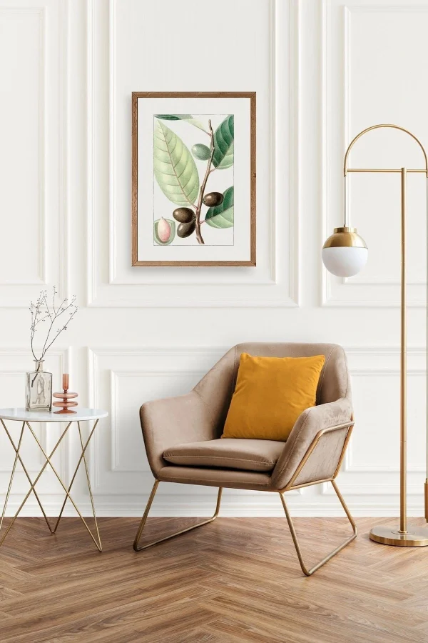 Zeytin Dalı Ahşap Çerçeveli Tablo