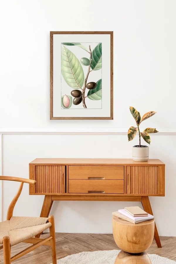 Zeytin Dalı Ahşap Çerçeveli Tablo