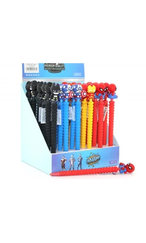 07 Uçlu Karışık Kahraman Figürlü Kalem