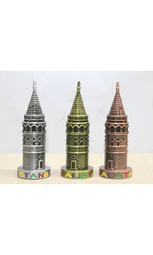 10 cm Metal Galata Kulesi