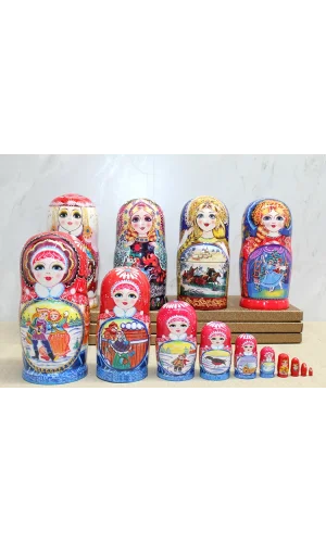 10lu Ahşap Matruşka Seti