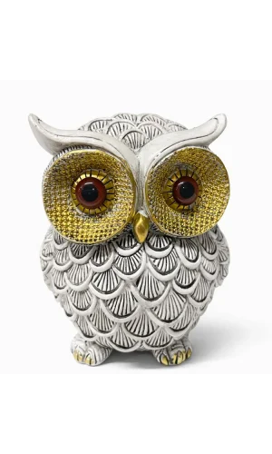 14x10 cm Polyester Baykuş Figürü