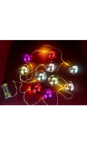 2 Metre 10 Led Pilli 2 Kademeli Parlak Top Led