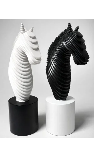 25x14 cm Özel Tasarım Polyester At Büstü