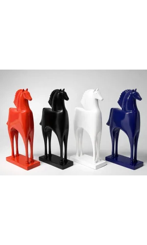 27x15 cm Özel Tasarım Polyester At Figürü