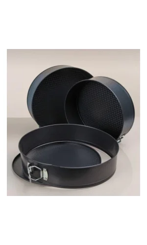 3lü Kelepçeli Kek Kalıbı Seti