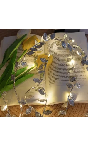 3 Metre Yaldızlı Gümüş LED Işık