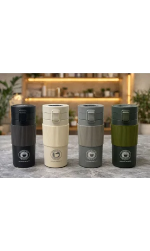 350 ml Paslanmaz Çelik Dereceli Termos Mug Bardak