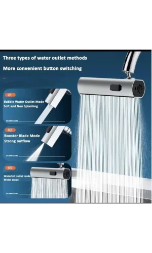 360 Derece Döner Musluk Başlığı