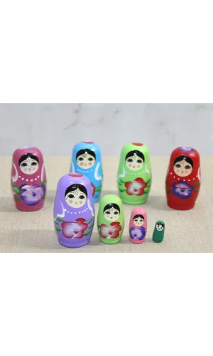 4lü Ahşap Matruşka Seti