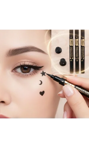 4lü Desenli Çift Taraflı Eyeliner Seti