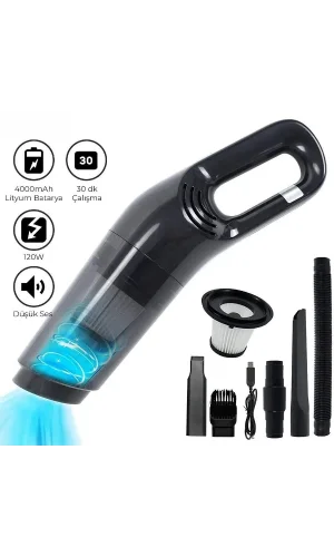 5 Başlıklı Araç Süpürgesi