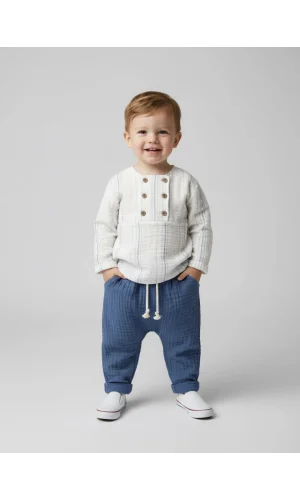 Muslin Kumaş İkili Takım