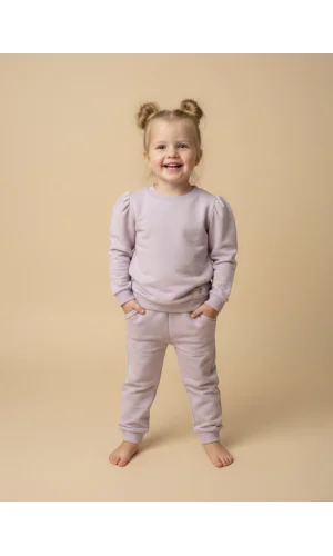 Kız Çocuk Sweatshirt ve Eşofman Altı Takımı