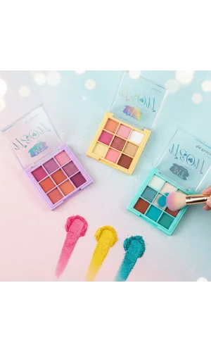 9 Renkli Far Paleti - 3lü Set