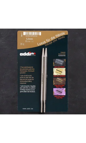 Addi Click Basic 5,5mm Misinalı Şiş Ucu - 656-2