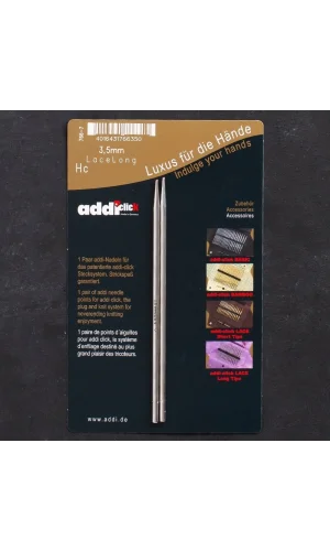 Addi Click Lace 3,5mm Değiştirilebilir Uzun Uçlu D