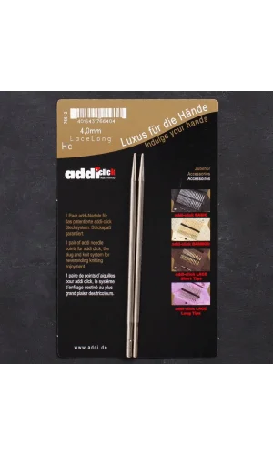 Addi Click Lace 4mm Değiştirilebilir Uzun Uçlu Dan